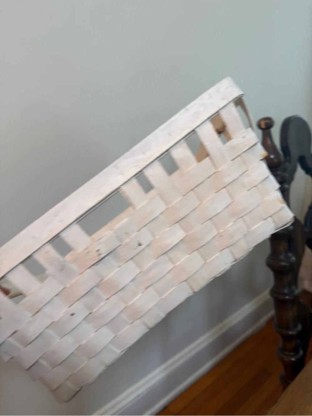 IKEA KNARRA basket. White Woven Decorative Basket - Home Accents